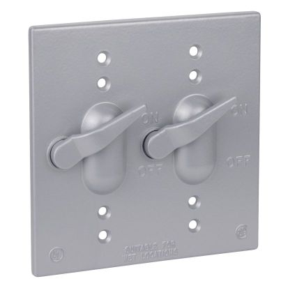 Thomas & Betts Red Dot® Dry-Tite™ 2CCT Weatherproof Receptacle Cover, Die Cast Aluminum